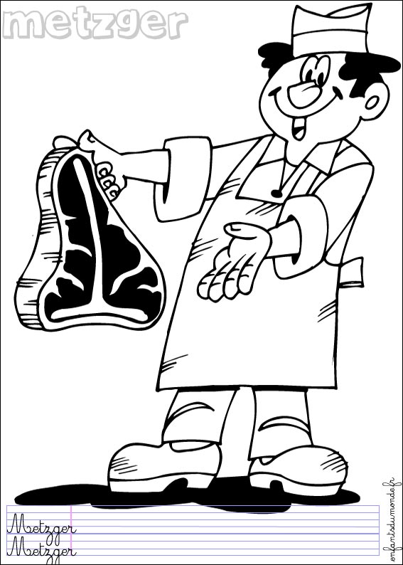 coloriage boucher 1